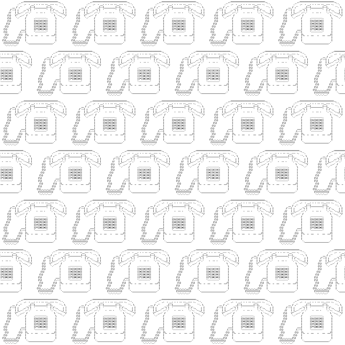 Ascii Art 3-Surface Design Shop