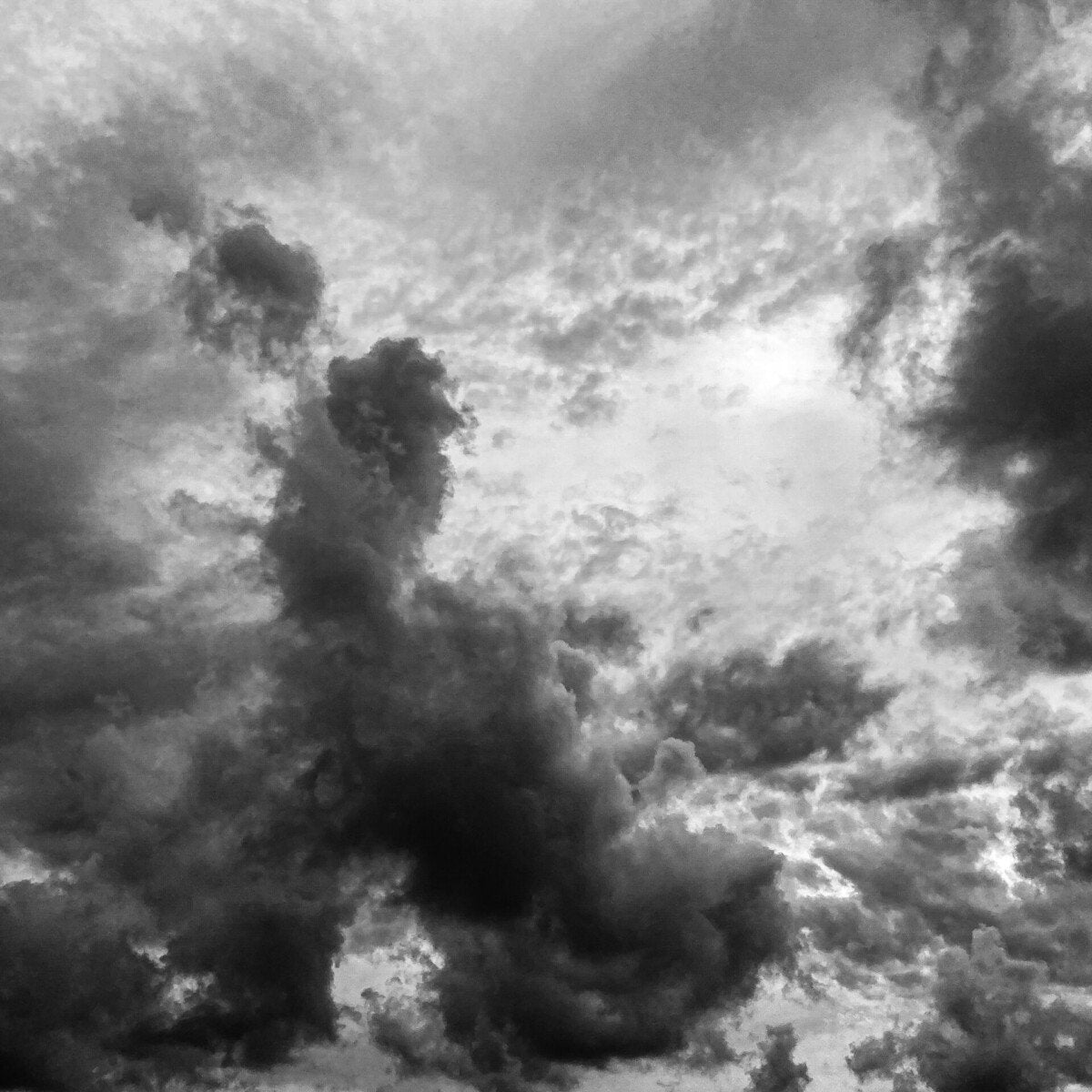 Black and White Clouds-Surface Design Shop