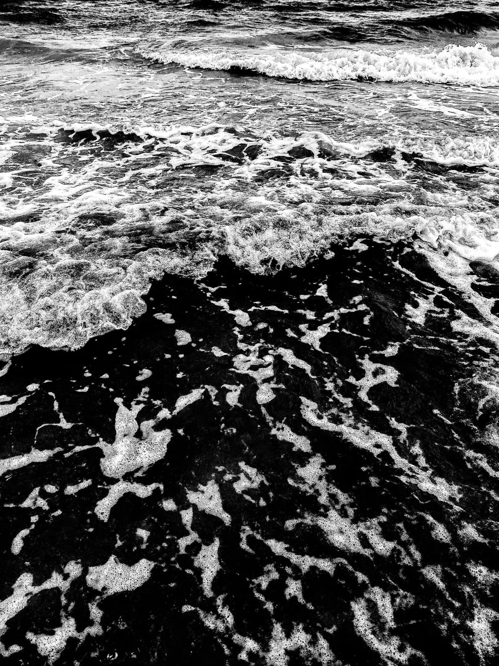 Black and White Waves IV-Digital Artwork-Visual Bounty