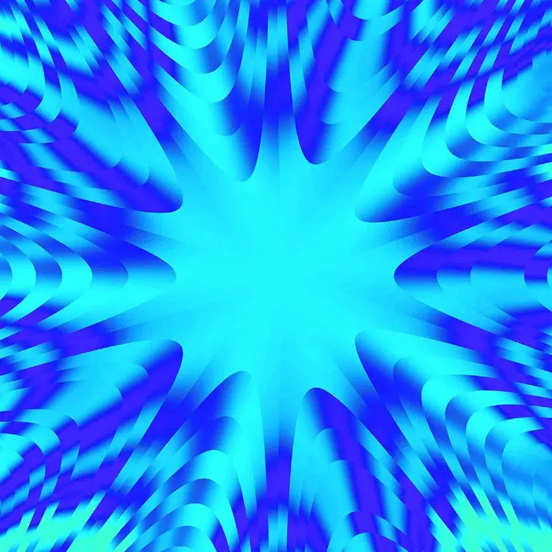 Blue Ombre Kaleido-Digital Artwork-Visual Bounty