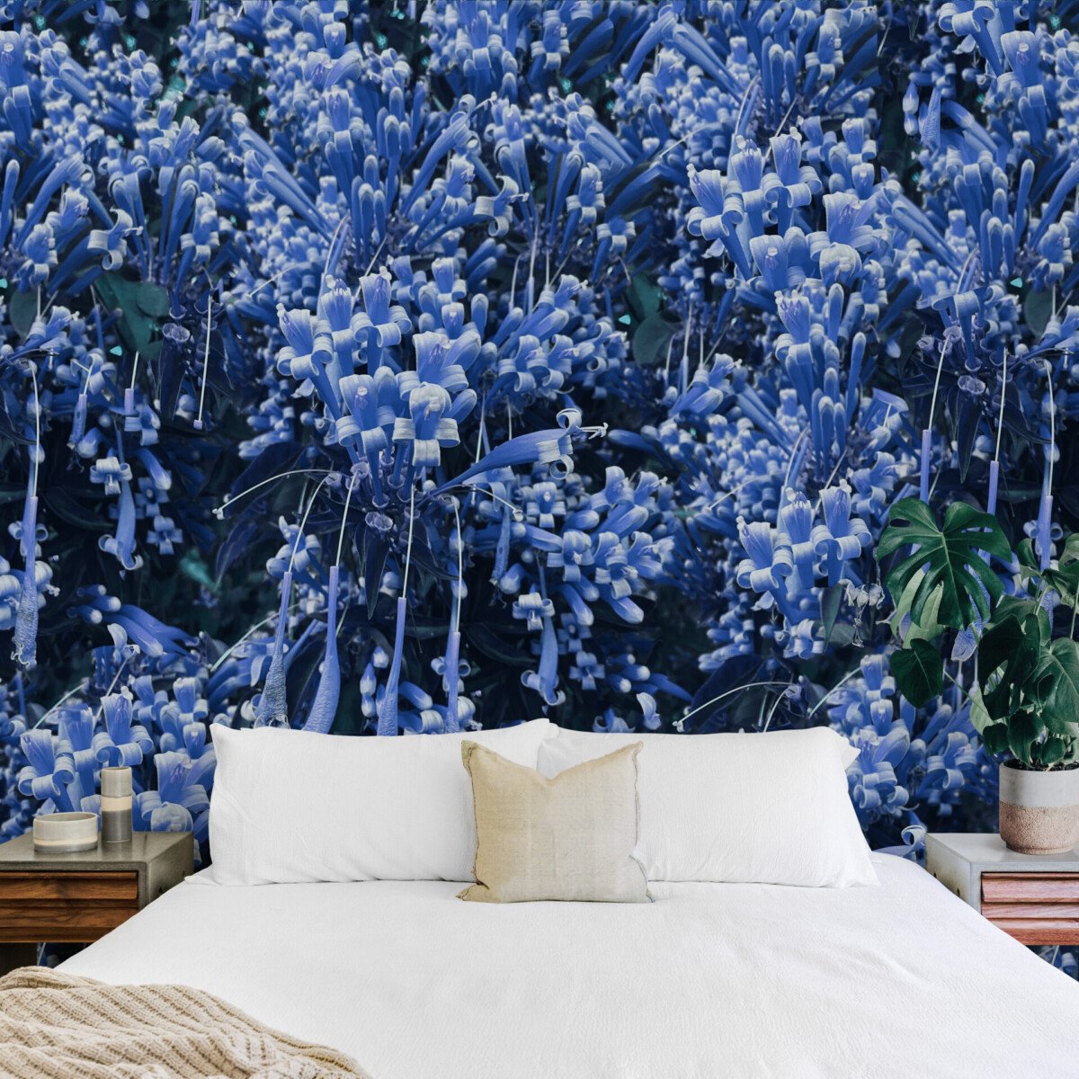 Blue Tropical Floral-Surface Design Shop