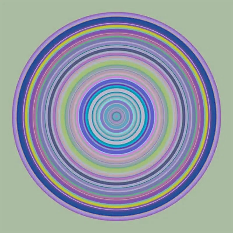 Colorful Circle V-Digital Artwork-Visual Bounty