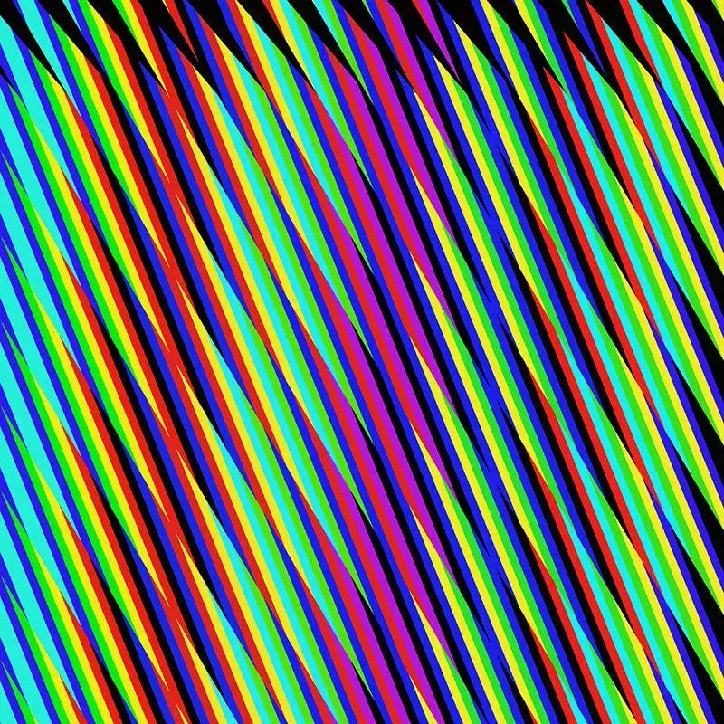 Colorful Diagonal Stripes-Digital Artwork-Visual Bounty