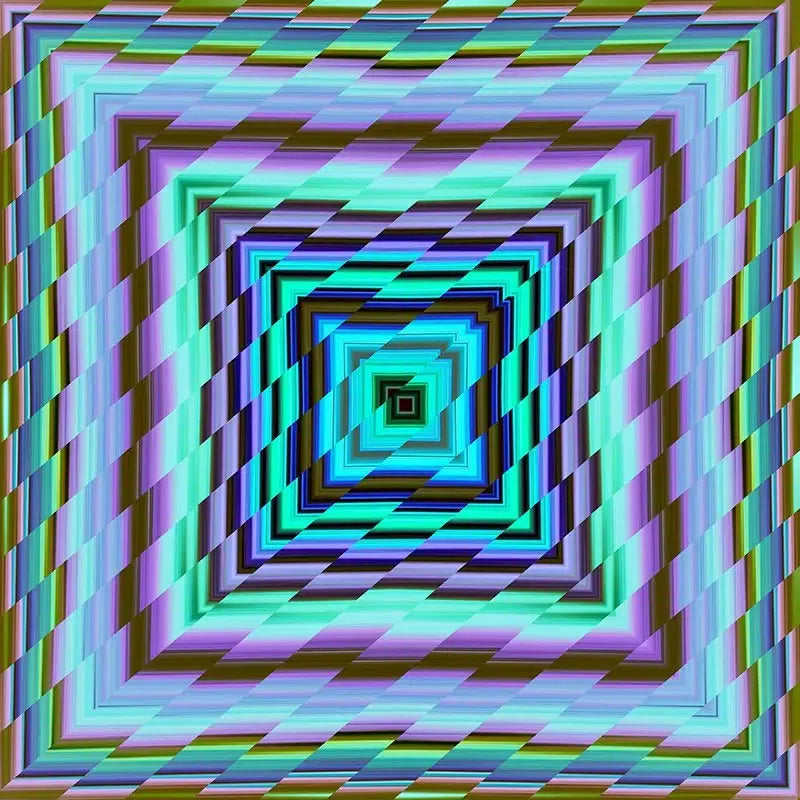 Glitch Square-Digital Artwork-Visual Bounty