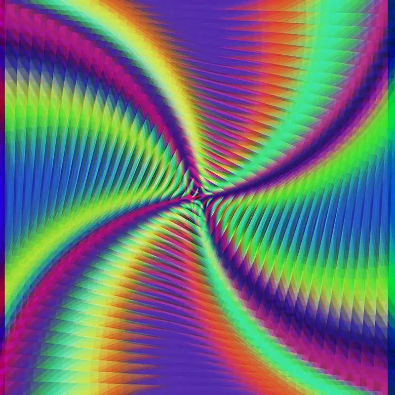 Vibrant Colorful Rays-Digital Artwork-Visual Bounty