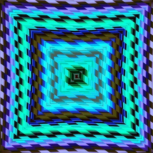 colorful glitch diagonal striped square
