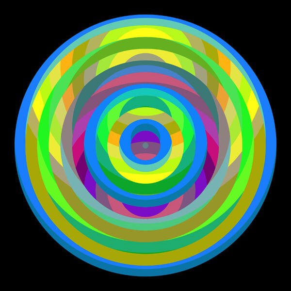 colorful circle fine art stock image